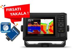 Garmin Echomap UHD2 52cv Balık Bulucu + Navionics Plus Harita Kartı