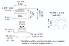 Airmar SS175L Chirp Ayna 0° 40-60 kHz 1kW